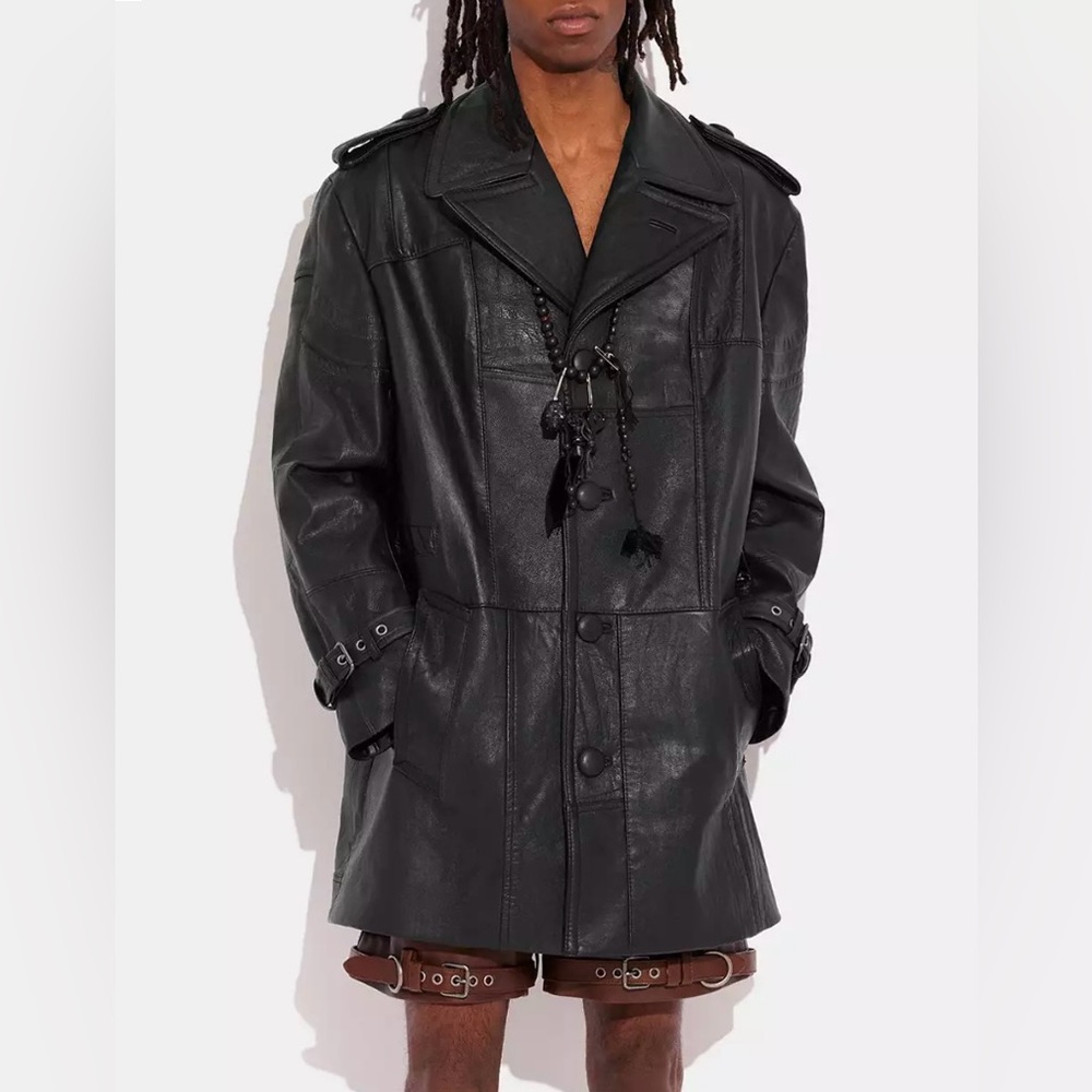 Coach Vintage Leather Trench Coat